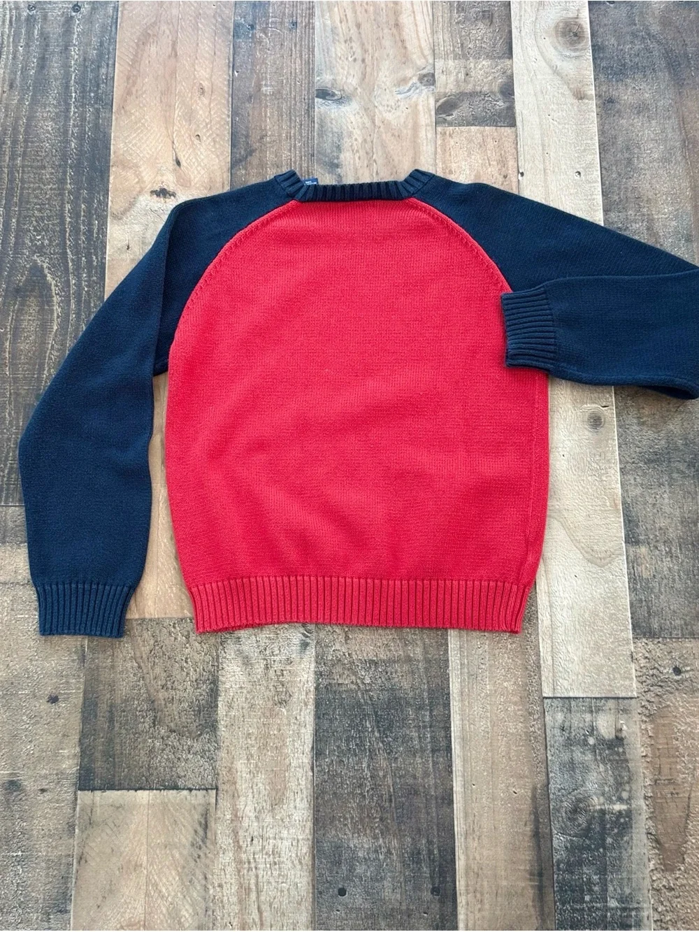 Polo Ralph Lauren Kids Colorblock Cotton Knit Sweater Size Small